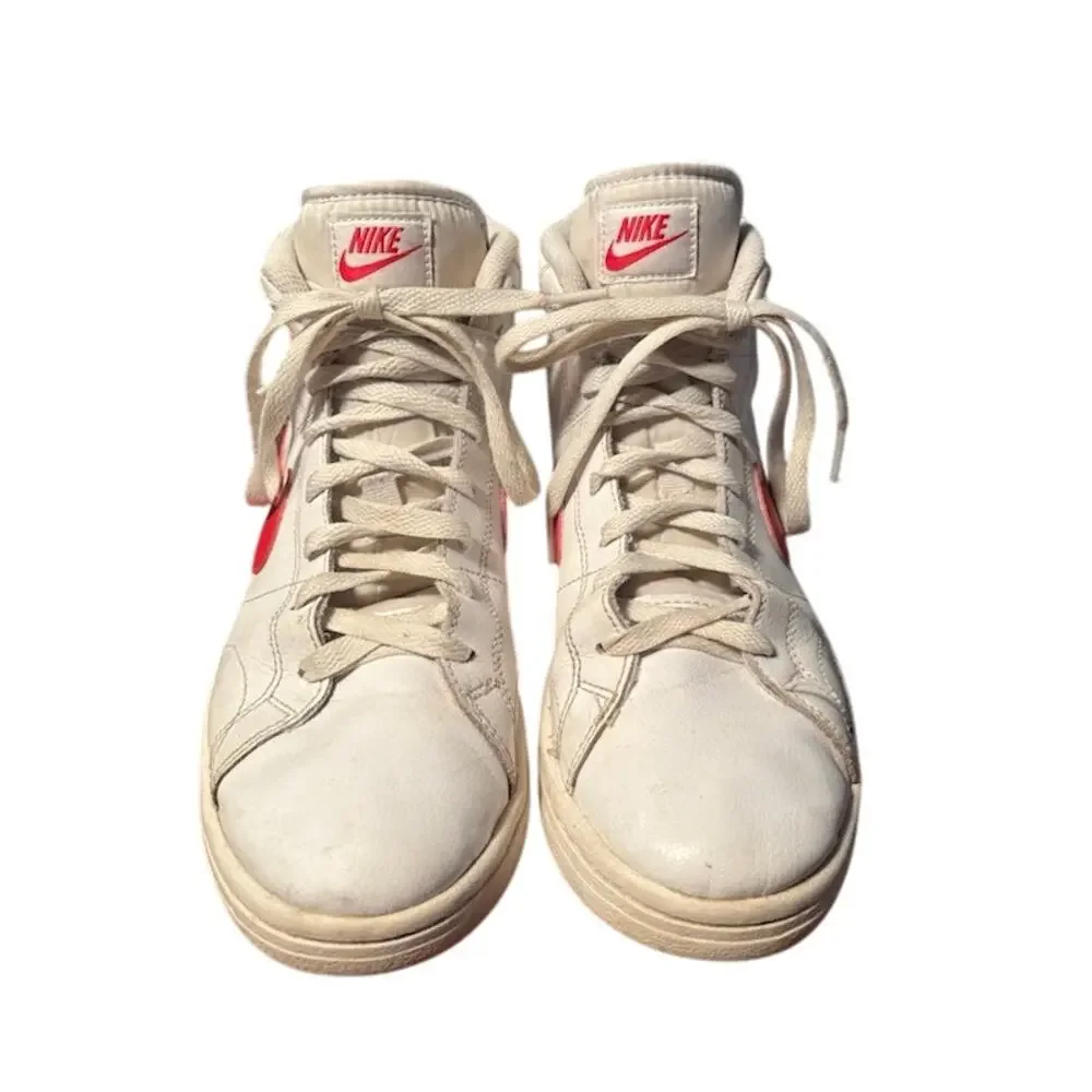 Nike Court Royal 2 Mid Women's Sneakers Basketball sz 9 EUC White and Pink